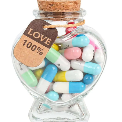 50pc Message Capsule In Bottle Letter Love Pill Capsule Letters Message in a Bottle Wedding Valentine's Day love Gift