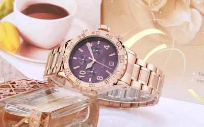 Fashion Brand Calendar Gold Luxury Top Quality Watch Waterproof Man Ladies Gift Quartz Sports watch Exquisite Wrist watches