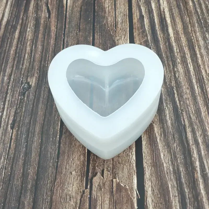 Valentine's Day 3d Love Heart Silicone Mold Aroma Gypsum Plaster Silicone Mould Chrismas Party Diy Candle Resin Mold