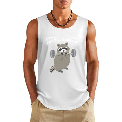 Racoon I workout so I can eat Garbage shirt Tank Top vest men Sleeveless men man sexy?costume