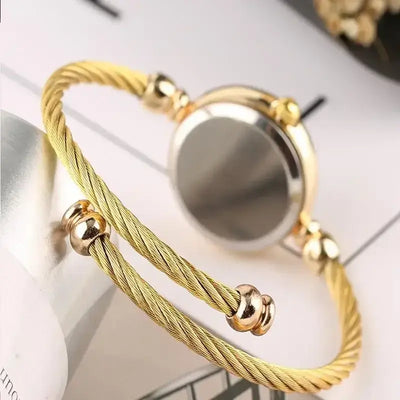 Watch for Women Small Gold Bangle Bracelet Luxury Watches Stainless Steel Ladies Quartz Wrist Watch Brand Casual Women Reloj