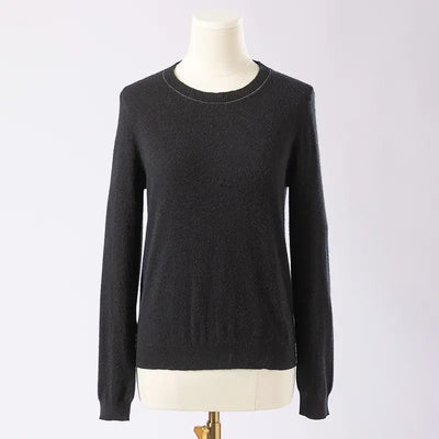 BC-435 Round Neck Clothing Knitting Clothes For Ladies Simple Pullover Knitted Top Cashmere Sweaters For Women Suits