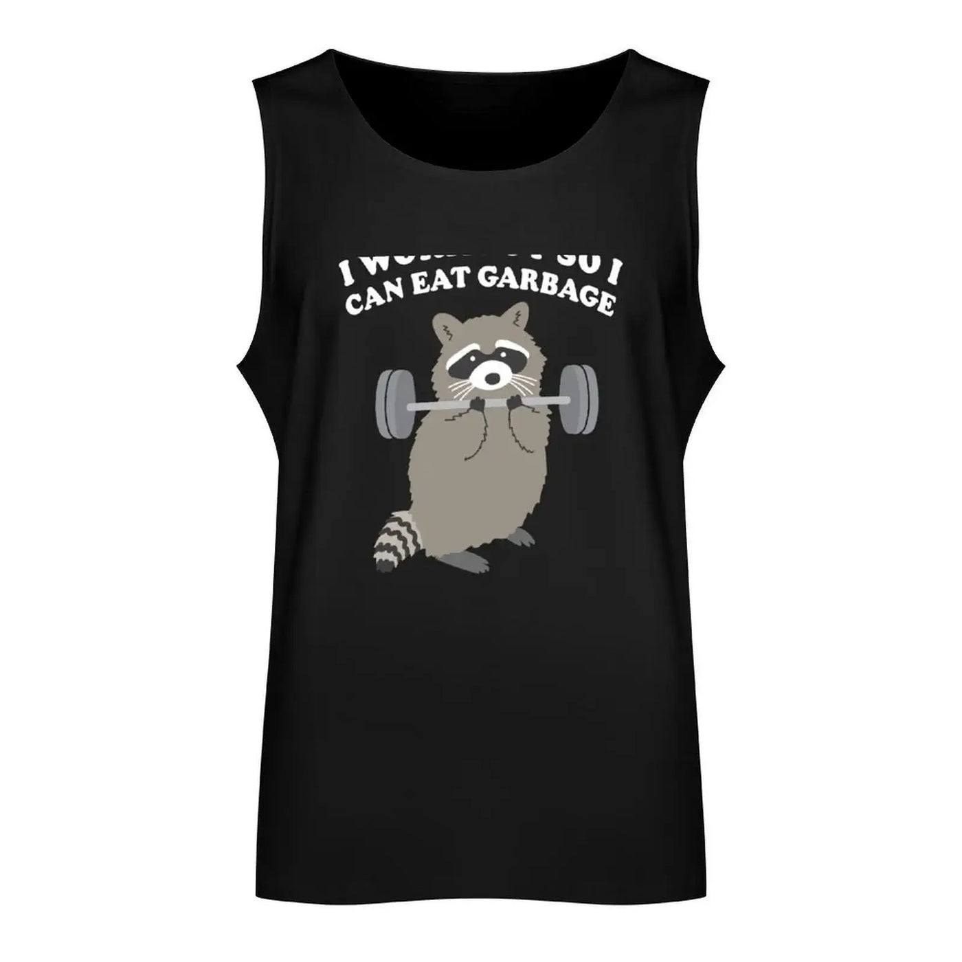 Racoon I workout so I can eat Garbage shirt Tank Top vest men Sleeveless men man sexy?costume