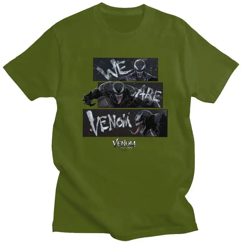 We Are Venom T Shirt Men Pure Cotton Tee Tshirts Short Sleeve Novelty T-shirt Clothes