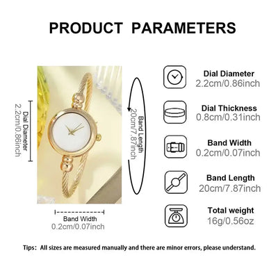 Watch for Women Small Gold Bangle Bracelet Luxury Watches Stainless Steel Ladies Quartz Wrist Watch Brand Casual Women Reloj