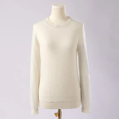 BC-435 Round Neck Clothing Knitting Clothes For Ladies Simple Pullover Knitted Top Cashmere Sweaters For Women Suits