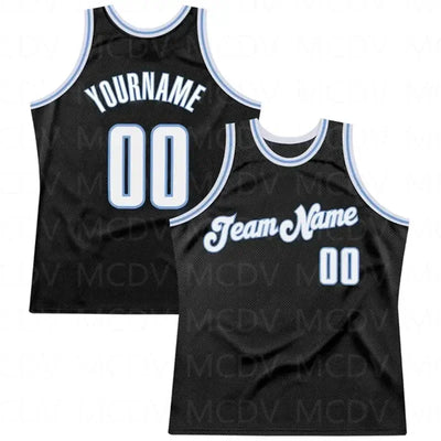 Custom Black White-Purple Authentic Throwback Basketball Jersey 3D Print Team Name Number Vest Game Practice Clothes Adult/Youth