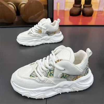 Luxury Men's Patchwork Casual Sneakers Comfortable Platform Shoes Designer Height Increasing Sneakers Men Casual Sports Shoes