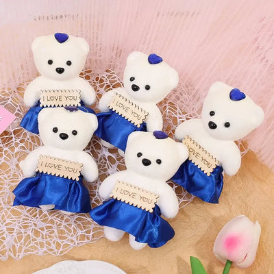 10/5Pcs Foam Bear Artificial Flower Teddy Bear Rose for Wedding Birthday Party Home Decoration Accessories DIY Valentines Gifts