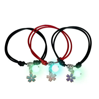 3 Pcs Couple Bracelets Love Star Moon Cat Luminous Bangles for Friendship E0BE