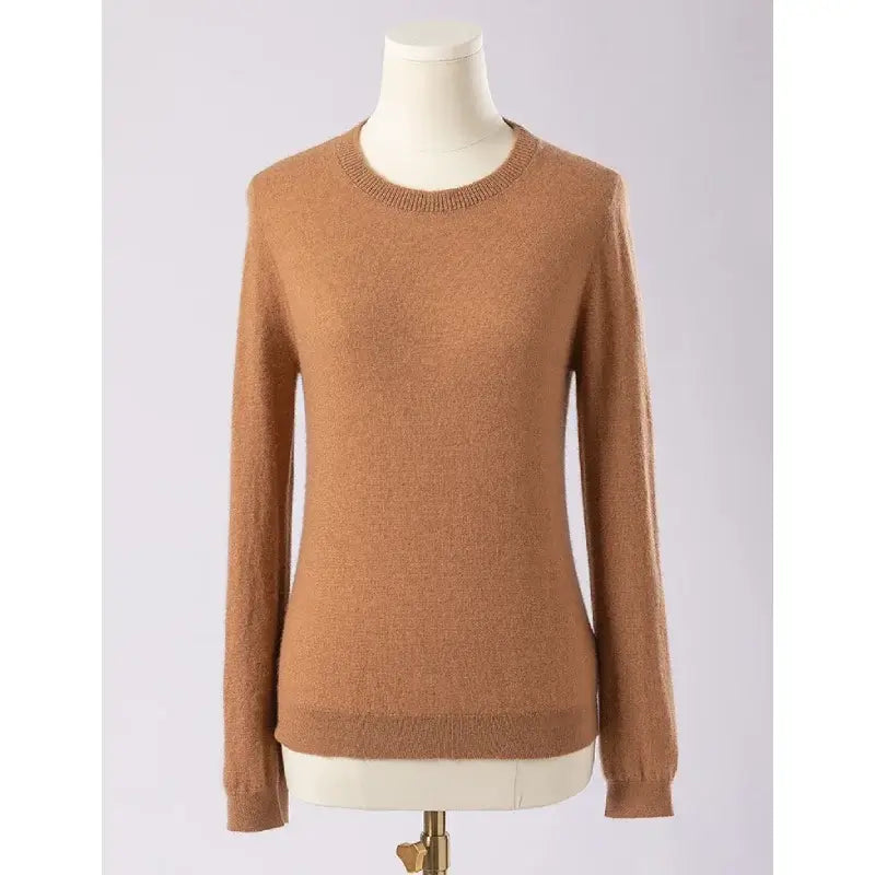 BC-435 Round Neck Clothing Knitting Clothes For Ladies Simple Pullover Knitted Top Cashmere Sweaters For Women Suits