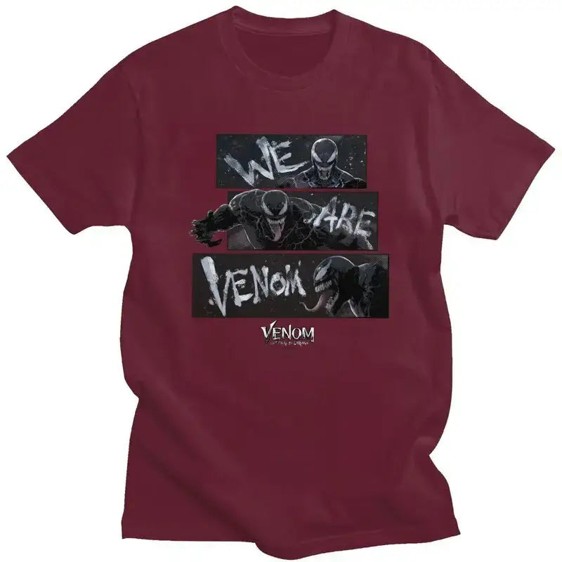 We Are Venom T Shirt Men Pure Cotton Tee Tshirts Short Sleeve Novelty T-shirt Clothes