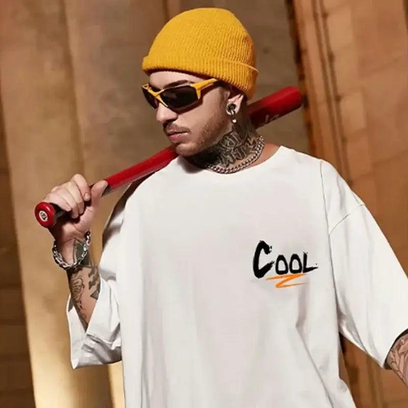 Summer Men's T-shirts 2025 Cool Funny Graphic Print T Shirt Letter Retro Cool Design Streetwear Short Sleeve Tee Top Y2K Clothes