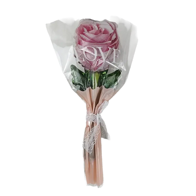 10/30/50pcs Mini Rose Flower Bouquet Holding Balloon Bouquet of Flower Balloon Valentines Day Mother's Day Party Wedding Decors