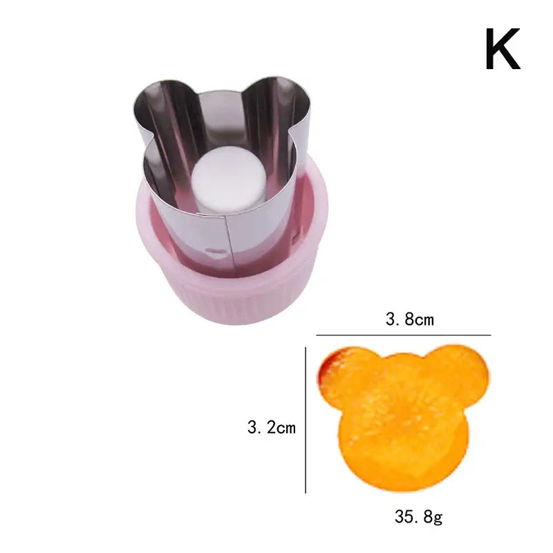 1pc Star Heart Shape Vegetables Cutter Portable Plastic Handle Cook Tools Stainless Steel Fruit Cutting Die Kitchen Gadgets