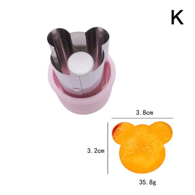 1pc Star Heart Shape Vegetables Cutter Portable Plastic Handle Cook Tools Stainless Steel Fruit Cutting Die Kitchen Gadgets