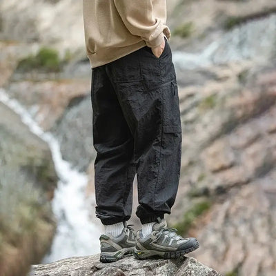 TFETTERS Brand Waterproof Cargo Pants Man Outdoors Camping An Outing Nylon Cargo  Pants Men 2024 Spring Summer New Male Clothes