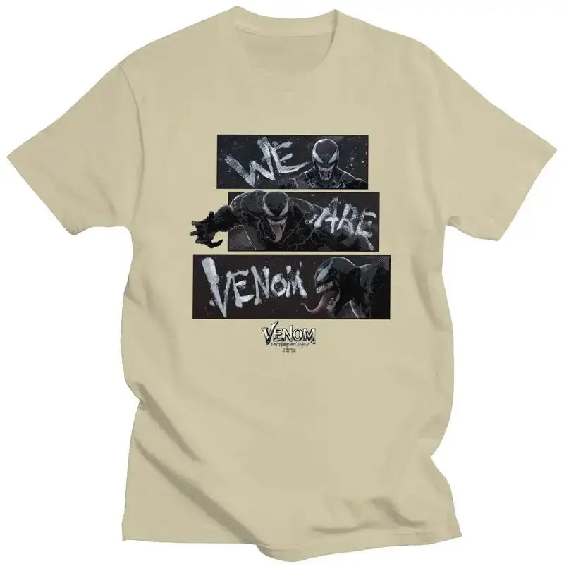 We Are Venom T Shirt Men Pure Cotton Tee Tshirts Short Sleeve Novelty T-shirt Clothes