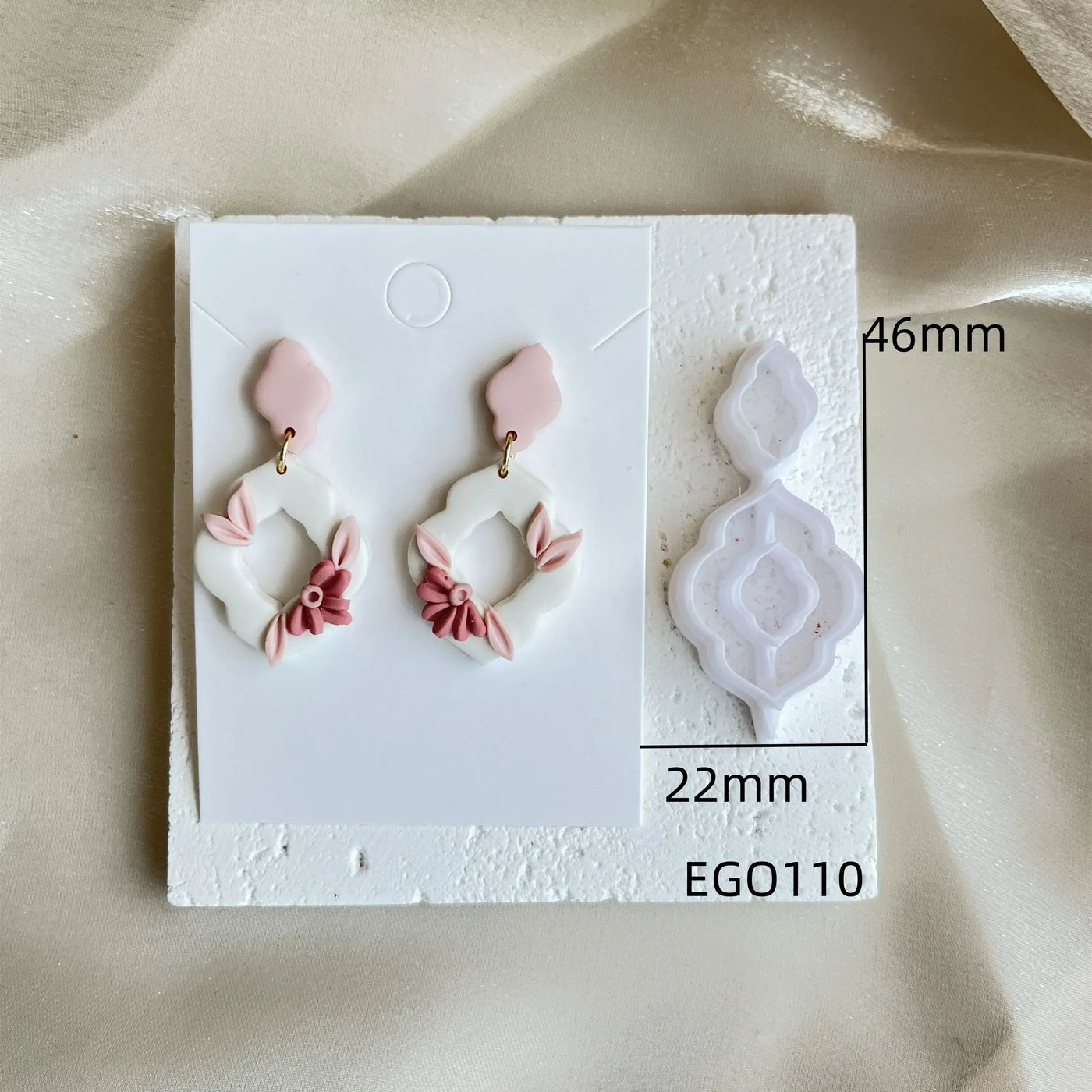 Soft Ceramic Earrings Polymer Clay  Cutter Border Geometric Pattern Mould DIY Clay Earrings Jewelry Pendant Clay tools