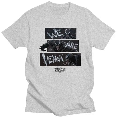 We Are Venom T Shirt Men Pure Cotton Tee Tshirts Short Sleeve Novelty T-shirt Clothes