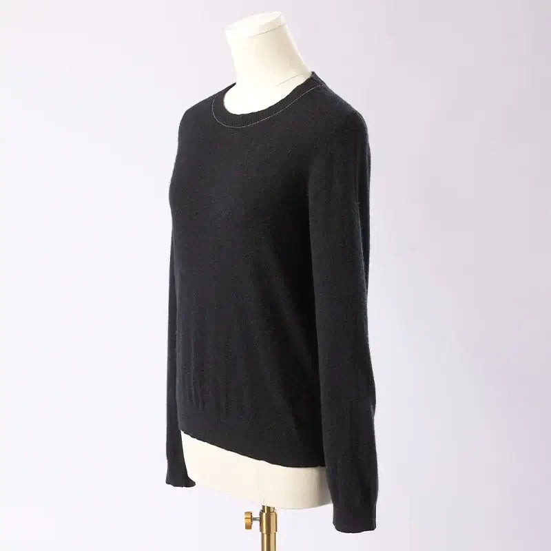 BC-435 Round Neck Clothing Knitting Clothes For Ladies Simple Pullover Knitted Top Cashmere Sweaters For Women Suits