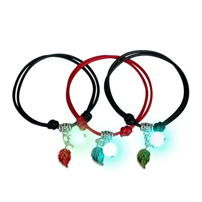 3 Pcs Couple Bracelets Love Star Moon Cat Luminous Bangles for Friendship E0BE