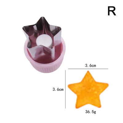 1pc Star Heart Shape Vegetables Cutter Portable Plastic Handle Cook Tools Stainless Steel Fruit Cutting Die Kitchen Gadgets