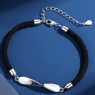 Women Romantic Wave Alloy Men Forever Love Friend Bracelet Couples Bracelets Hand Rope Mobius Ring