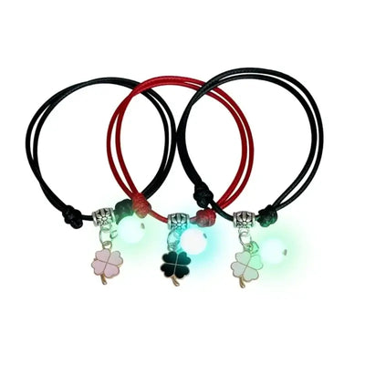 3 Pcs Couple Bracelets Love Star Moon Cat Luminous Bangles for Friendship E0BE