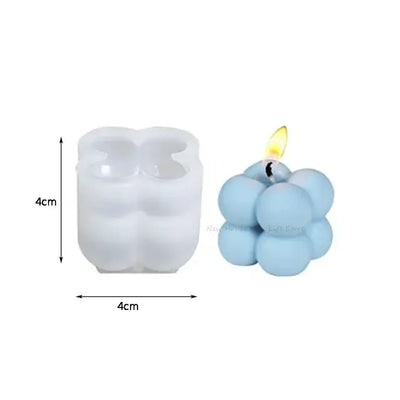 Love Cube Scented Candle Silicone Mold for Handmade Plaster Soap Epoxy Resin Chocolate Decoration Gypsum Ice DIY Baking Mould