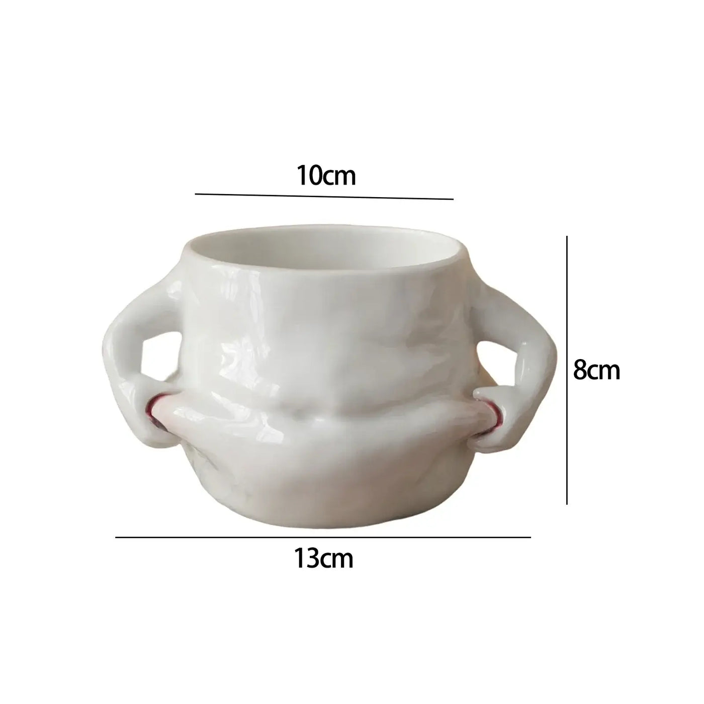 Cute Ceramics Coffee Mug with Handle Milk Tea Cup Fat Belly Mug for Hot Cold Water Drinks Birthday Gift Home Office Decoration