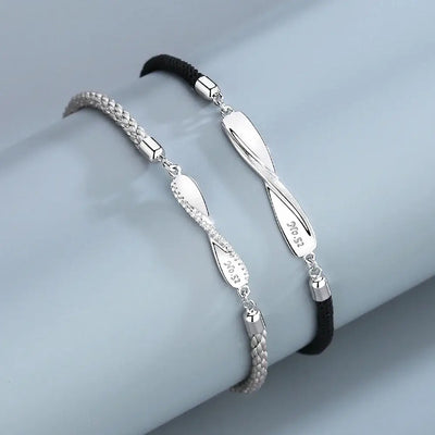 Women Romantic Wave Alloy Men Forever Love Friend Bracelet Couples Bracelets Hand Rope Mobius Ring