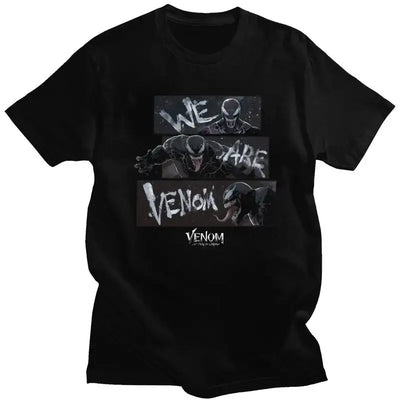 We Are Venom T Shirt Men Pure Cotton Tee Tshirts Short Sleeve Novelty T-shirt Clothes