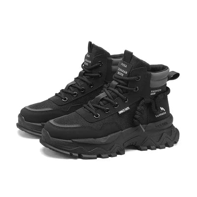 Men's Sports Shoes Trainers Shoe High Tops Retro Sneakers for Men Hard-wearing Non-slip Water Proof Male Sneaker Explosive Style