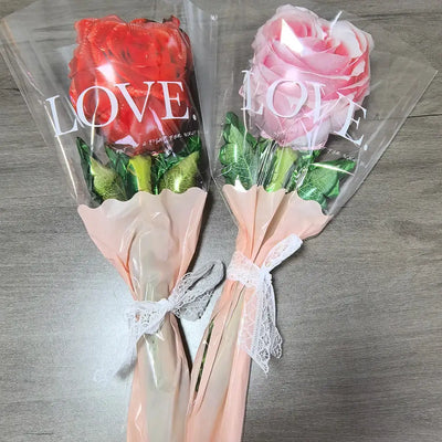 10/30/50pcs Mini Rose Flower Bouquet Holding Balloon Bouquet of Flower Balloon Valentines Day Mother's Day Party Wedding Decors