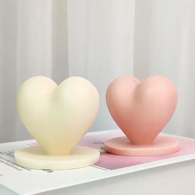 3D Love Candle Silicone Mold DIY Handmade Heart-shaped Soap Gypsum Crystal Crafts Resin Casting Mold Valentine's Day Gift Making